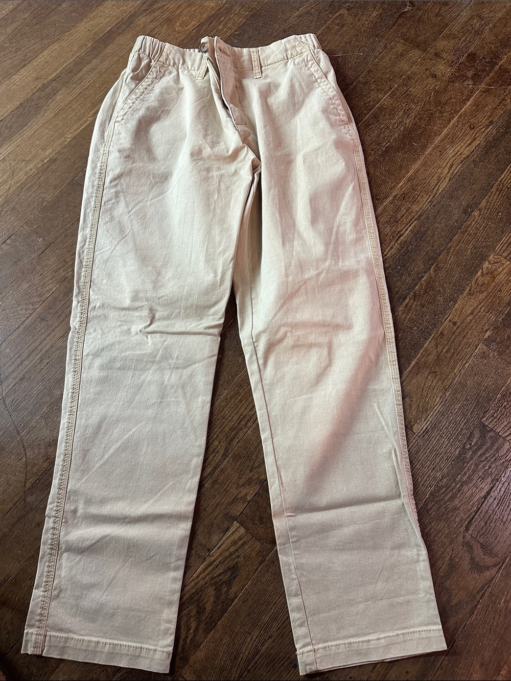 Old Navy Light Beige Elastic-Waist Pants